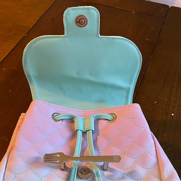 Loungefly Little Mermaid Mint and Lavender Backpack (used 1 trip) - Picture 6 of 10
